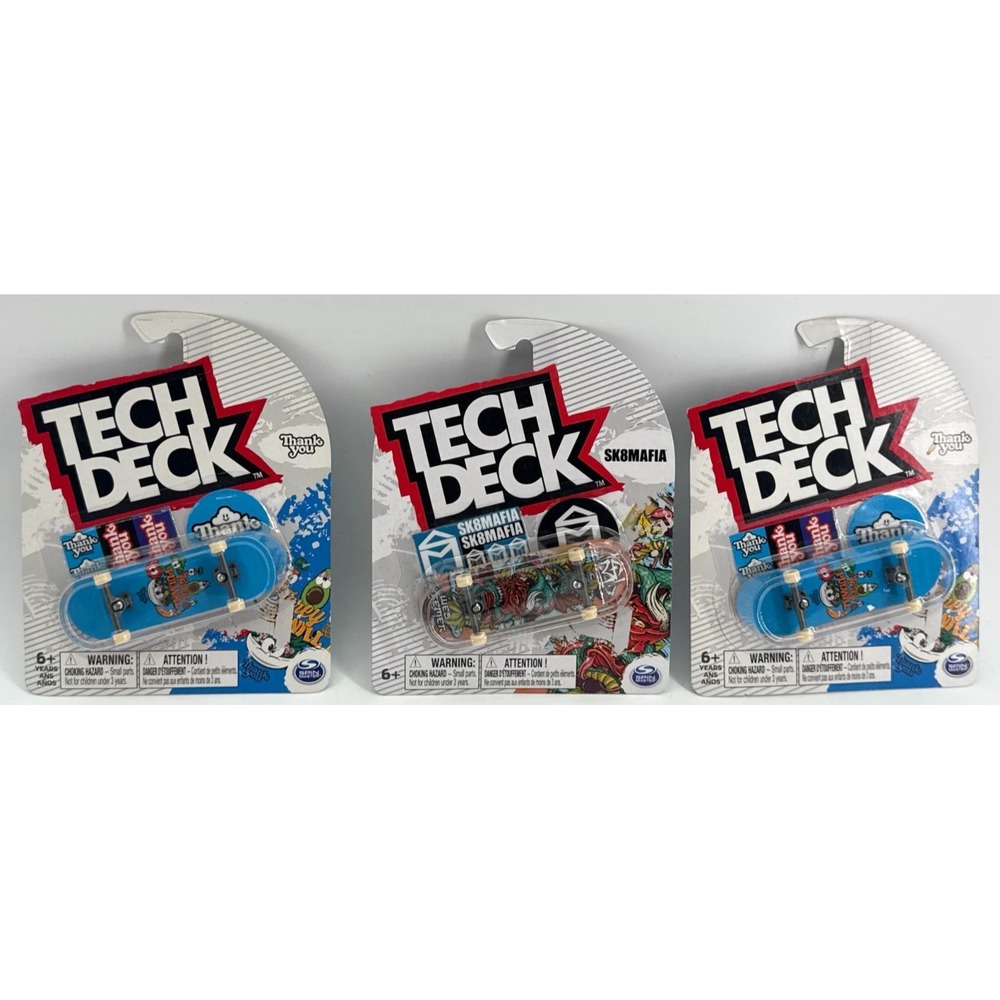 Tech Deck Fingerboard Lot Thank You SK8MAFIA Torey Pudwill Wes